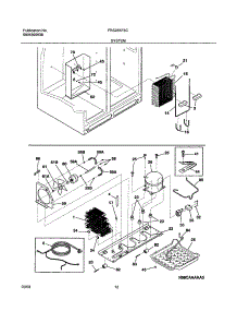 13 - System parts for Frigidaire Refrigerator FRS26KF6CB1 from AppliancePartsPros.com