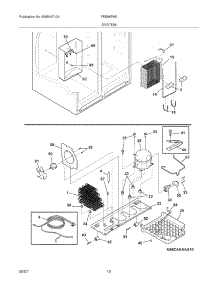 13 - System parts for Frigidaire Refrigerator FRS26KF6EB9 from AppliancePartsPros.com
