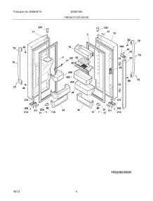 17 - Ice Container parts for Frigidaire Refrigerator FRS26KF6EWG from AppliancePartsPros.com