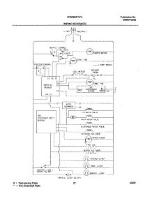 21 - Wiring Schematic parts for Frigidaire Refrigerator FRS26KF7AB3 from AppliancePartsPros.com