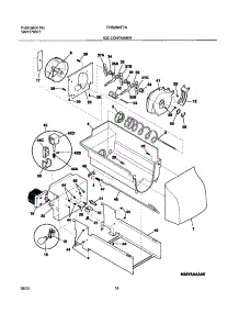 17 - Ice Container parts for Frigidaire Refrigerator FRS26KF7AQ5 from AppliancePartsPros.com