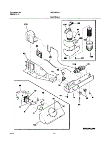 11 - Controls parts for Frigidaire Refrigerator FRS26KR4AB5 from AppliancePartsPros.com