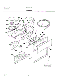15 - Dispenser parts for Frigidaire Refrigerator FRS26KR4AB6 from AppliancePartsPros.com