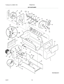 17 - Ice Container parts for Frigidaire Refrigerator FRS26KR4DQB from AppliancePartsPros.com