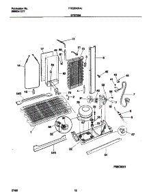 07 - System parts for Frigidaire Refrigerator FRS26KR4JW0 from AppliancePartsPros.com