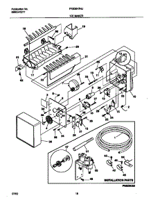 10 - Ice Maker parts for Frigidaire Refrigerator FRS26KR4JW0 from AppliancePartsPros.com