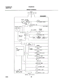 20 - Wiring Schematic parts for Frigidaire Refrigerator FRS26KW3AW3 from AppliancePartsPros.com