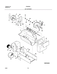 17 - Ice Container parts for Frigidaire Refrigerator FRS26R2AQ1 from AppliancePartsPros.com