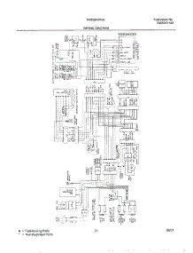 21 - Wiring Diagram parts for Frigidaire Refrigerator FRS26KW3AQ0 from AppliancePartsPros.com