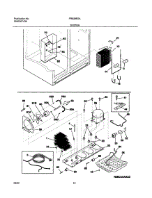 13 - System parts for Frigidaire Refrigerator FRS26R2AW2 from AppliancePartsPros.com