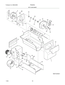 17 - Ice Container parts for Frigidaire Refrigerator FRS26R2AQD from AppliancePartsPros.com
