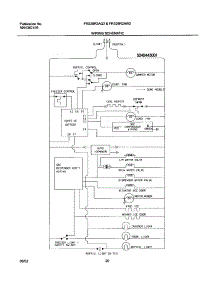 21 - Wiring Schematic parts for Frigidaire Refrigerator FRS26R2AW2 from AppliancePartsPros.com