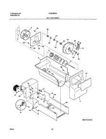 17 - Ice Container parts for Frigidaire Refrigerator FRS26R2AQ6 from AppliancePartsPros.com