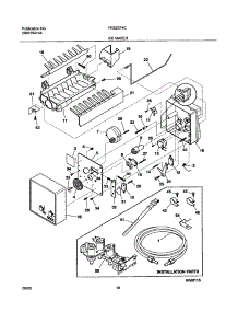 19 - Ice Maker parts for Frigidaire Refrigerator FRS23F4CB2 from AppliancePartsPros.com