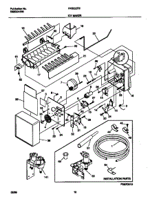 10 - Ice Maker parts for Frigidaire Refrigerator FRS22ZRHD0 from AppliancePartsPros.com
