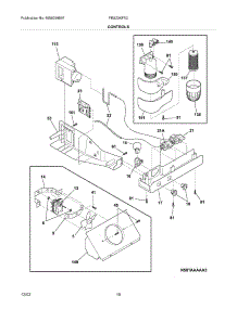 11 - Controls parts for Frigidaire Refrigerator FRS23KF5CB3 from AppliancePartsPros.com