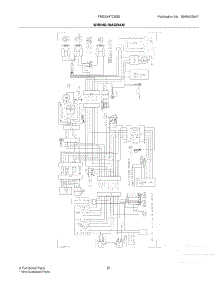 21 - Wiring Diagram parts for Frigidaire Refrigerator FRS23H7CSB2 from AppliancePartsPros.com