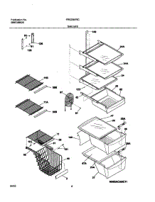 09 - Shelves parts for Frigidaire Refrigerator FRS23KF5CQ0 from AppliancePartsPros.com