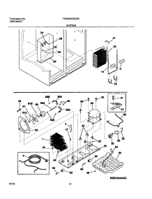 13 - System parts for Frigidaire Refrigerator FRS26W2BSB3 from AppliancePartsPros.com