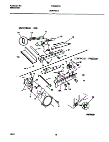 07 - Controls parts for Frigidaire Refrigerator FRS26WRCD6 from AppliancePartsPros.com