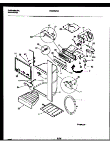 08 - Ice Door, Dispenser And Water Tanks parts for Frigidaire Refrigerator FRS26WRAD0 from AppliancePartsPros.com