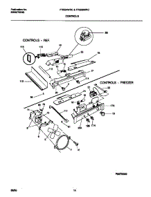 07 - Controls parts for Frigidaire Refrigerator FRS26WRCW1 from AppliancePartsPros.com