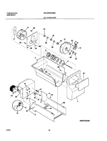17 - Ice Container parts for Frigidaire Refrigerator FRS26W2BSB3 from AppliancePartsPros.com