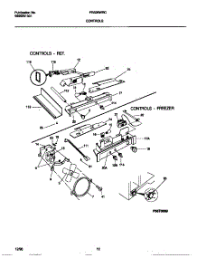 06 - Controls parts for Frigidaire Refrigerator FRS26WRCD5 from AppliancePartsPros.com