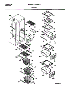 05 - Shelves parts for Frigidaire Refrigerator FRS26XGCD0 from AppliancePartsPros.com