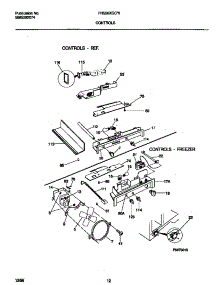 07 - Controls parts for Frigidaire Refrigerator FRS26XGCB5 from AppliancePartsPros.com