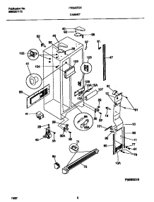 04 - Cabinet parts for Frigidaire Refrigerator FRS26ZGEW4 from AppliancePartsPros.com