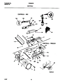 07 - Controls parts for Frigidaire Refrigerator FRS26ZGEW3 from AppliancePartsPros.com