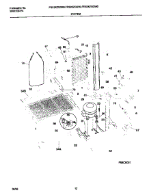 07 - System parts for Frigidaire Refrigerator FRS26ZGGW0 from AppliancePartsPros.com