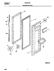 03 - Ref Dr parts for Frigidaire Refrigerator FRS26ZNJSB1 from AppliancePartsPros.com