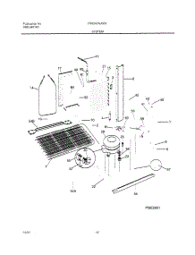 13 - System parts for Frigidaire Refrigerator FRS26ZNJSB2 from AppliancePartsPros.com