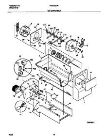 09 - Ice Container parts for Frigidaire Refrigerator FRS26ZGHW3 from AppliancePartsPros.com