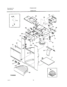 15 - Dispenser parts for Frigidaire Refrigerator FRS26ZNJSB2 from AppliancePartsPros.com