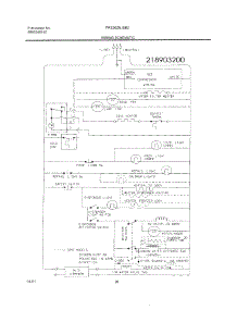 20 - Wiring Schematic parts for Frigidaire Refrigerator FRS26ZNJSB2 from AppliancePartsPros.com
