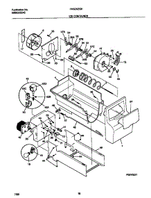 09 - Ice Container parts for Frigidaire Refrigerator FRS26ZGHD1 from AppliancePartsPros.com