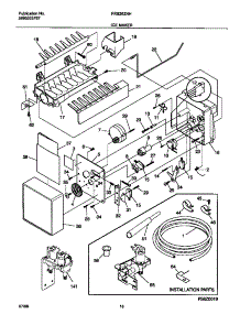 10 - Ice Maker parts for Frigidaire Refrigerator FRS26ZNHB1 from AppliancePartsPros.com
