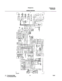 21 - Wiring Diagram parts for Frigidaire Refrigerator FRS26HF7BW3 from AppliancePartsPros.com