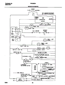 11 - Wiring Schematic parts for Frigidaire Refrigerator FRS26ZGHD4 from AppliancePartsPros.com