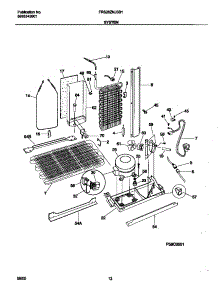 07 - System parts for Frigidaire Refrigerator FRS26ZNJSB1 from AppliancePartsPros.com