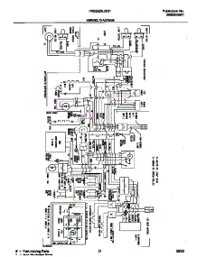 12 - Diagram Wiring parts for Frigidaire Refrigerator FRS26ZNJSB1 from AppliancePartsPros.com