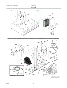 13 - System parts for Frigidaire Refrigerator FRS26KF6EWF from AppliancePartsPros.com