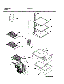 09 - Shelves parts for Frigidaire Refrigerator FRS26KR4CW0 from AppliancePartsPros.com