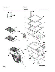 09 - Shelves parts for Frigidaire Refrigerator FRS26KR4AW6 from AppliancePartsPros.com