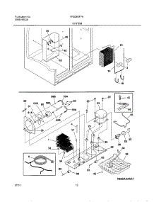 13 - System parts for Frigidaire Refrigerator FRS26KF7AB1 from AppliancePartsPros.com