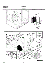 13 - System parts for Frigidaire Refrigerator FRS26KR4AW6 from AppliancePartsPros.com