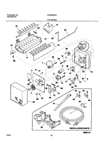 19 - Ice Maker parts for Frigidaire Refrigerator FRS26KR4AW6 from AppliancePartsPros.com